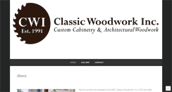 Desktop Screenshot of classicwoodwork.net